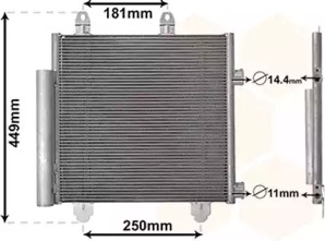 VAN WEZEL 09015701 -  Конденсатор, кондиционер